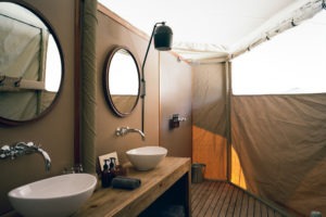 Hoanib Valley Camp Accommodation Bathroom sinks