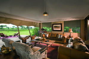 duba expedition camp botswana lounge