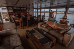 houseboat photographic safari chobe river internal living area