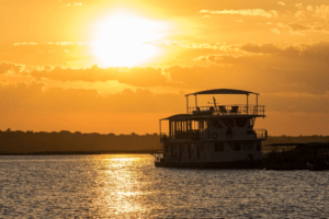 houseboat photographic safari chobe river sunset boat