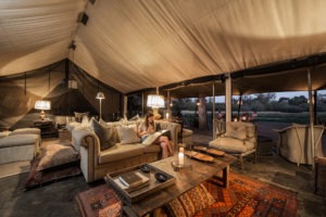 machaba camp lounge area