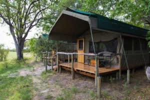 sango safari camp khwai tent deck