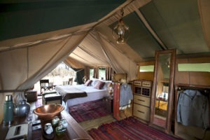 selinda explorers camp tent interior