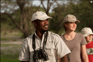okavango delta guide walking safari