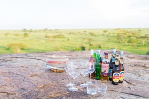 wayo walking camp serengeti sundowner drinks