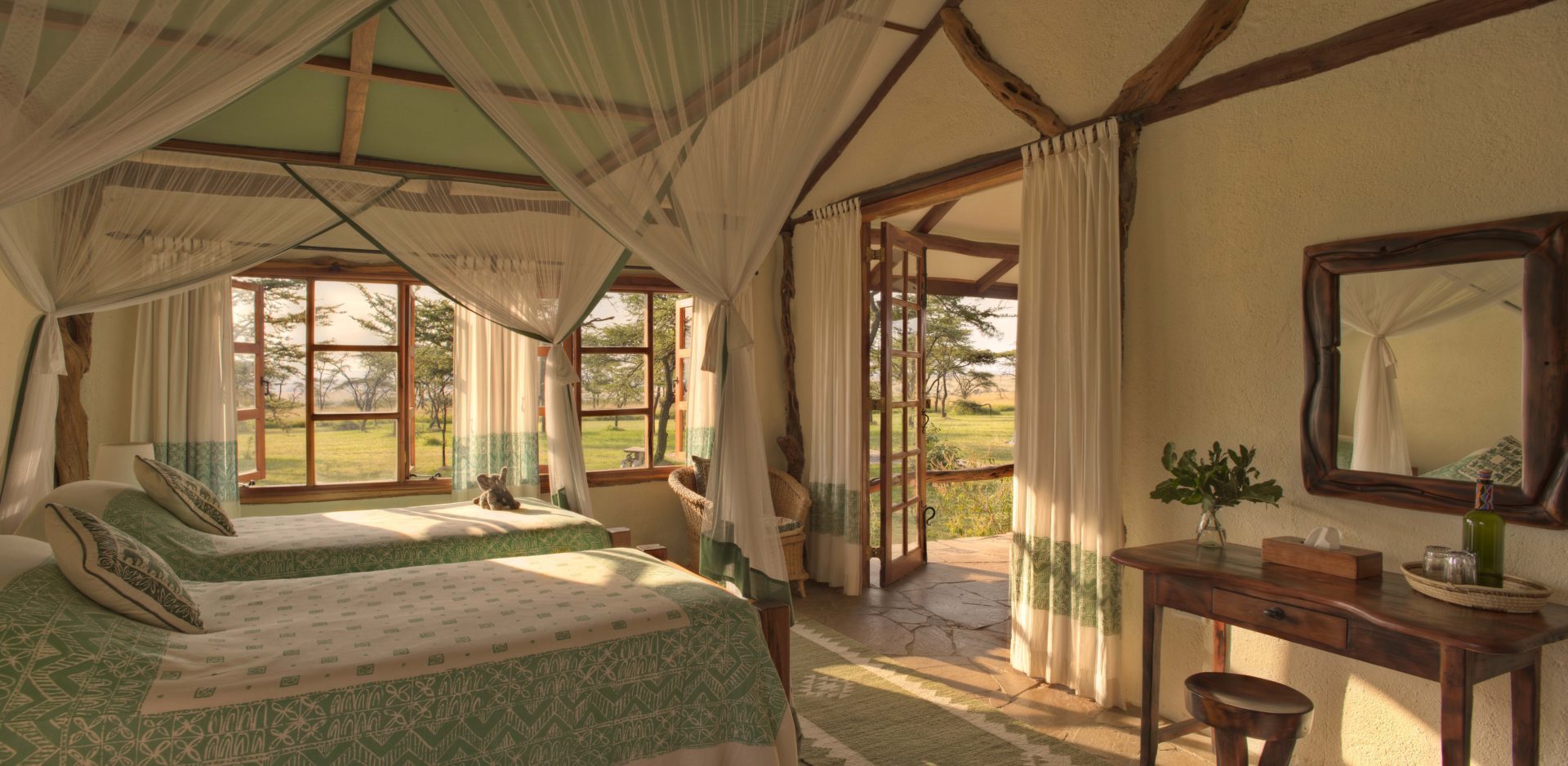 Masai Mara Topi House two single beds MR