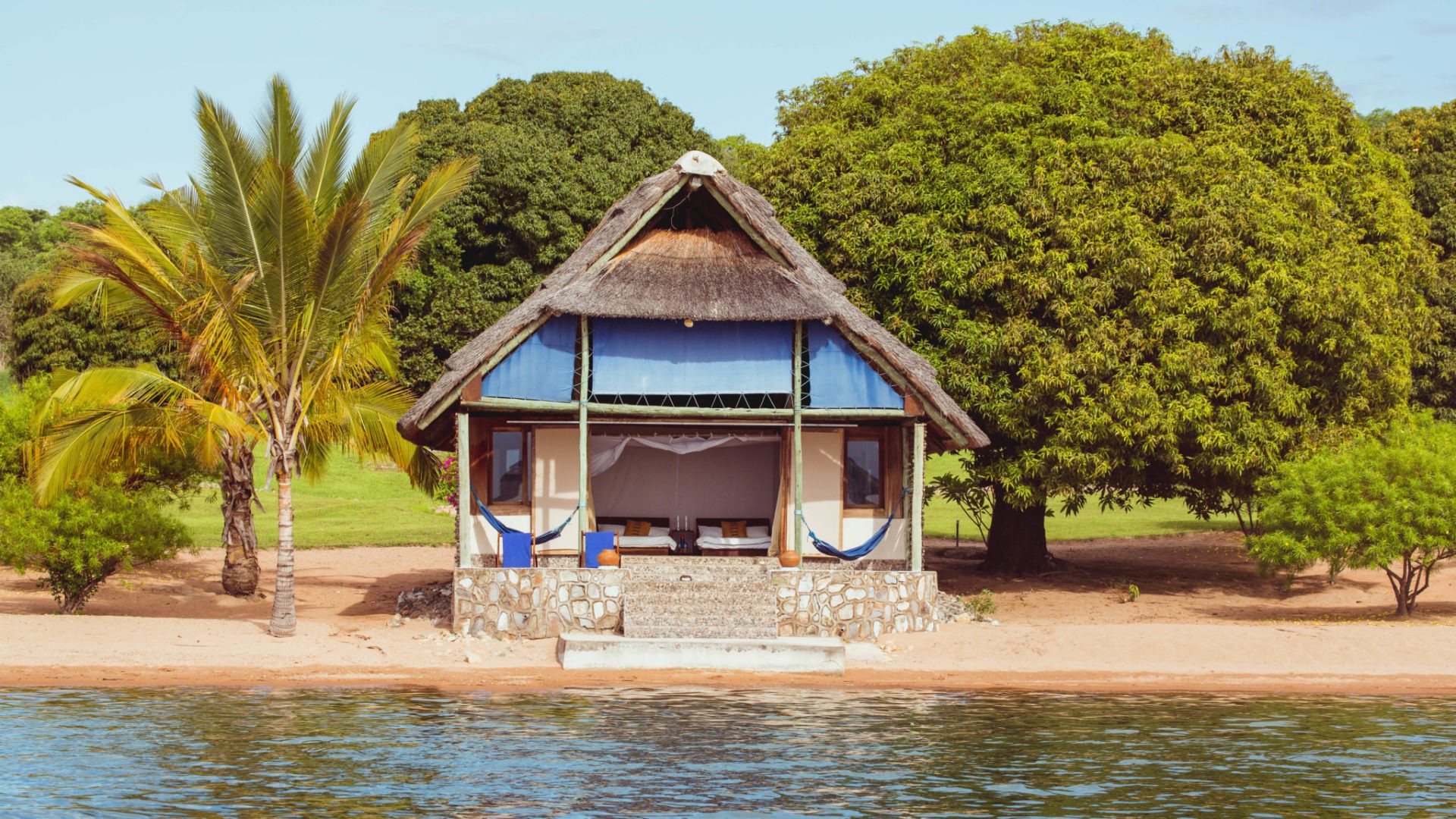 Lake Shore Lodge Lake Tanganyika Tanzania Chalet 4 from the water