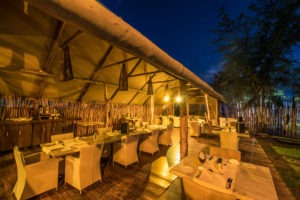 Chobe River Camp dining area