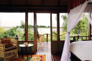 okavango delta botswana mapula lodge bedroom view