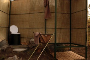 rwanda akagera karenge bush camp bathroom