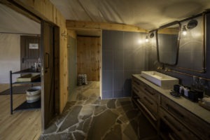 rwanda akagera magashi camp bathroom interior