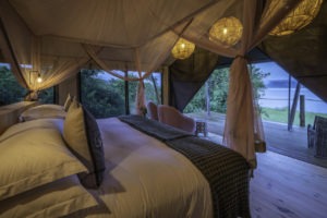 rwanda akagera magashi camp bed view