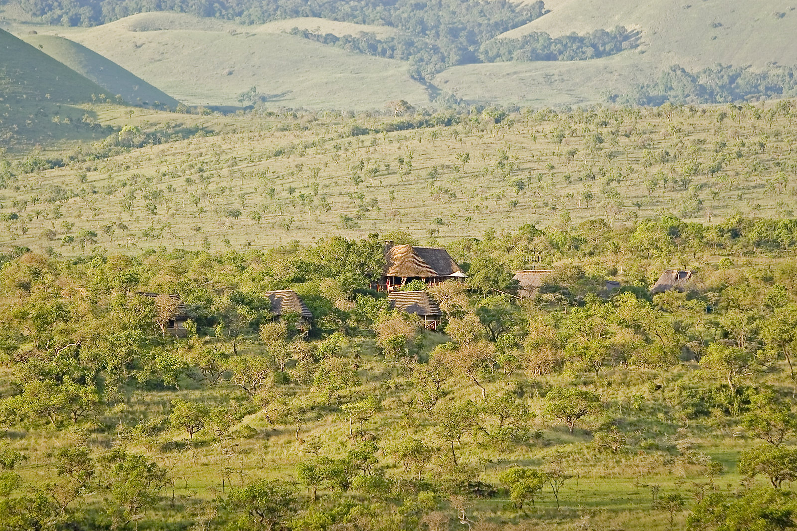 Camp ya Kanzi aerial view