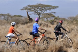 Satao Elerai Amboseli Kenya bicycle riding