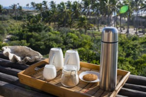 Travessia Beach Lodge Mozambique Early Morning coffee