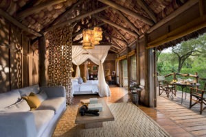 Treehouse Suite interior andBeyond Lake Manyara Tree Lodge