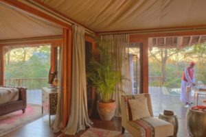 bedroom lounge Finch Hatton West Tsavo Kenya
