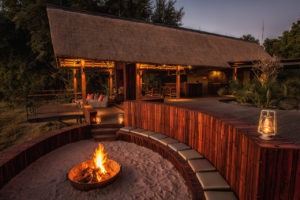 botswana okavango delta chitabe camp fireplace