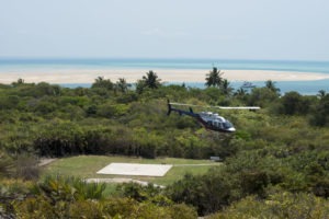 mozambique benguerra island helicopter