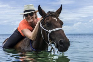 mozambique benguerra island swimming with horses