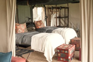 Legendary Serengeti Mobile Camp second bedroom in family suite